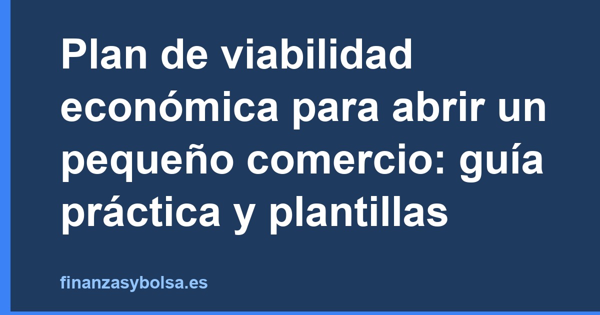 Plan de viabilidad de cerca
